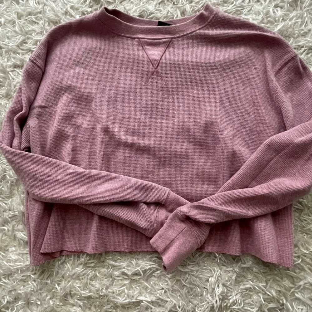 Purple crop top